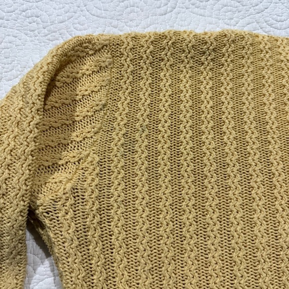 Women's Yellow Sweater 100% cotton - Picture 12 of 12